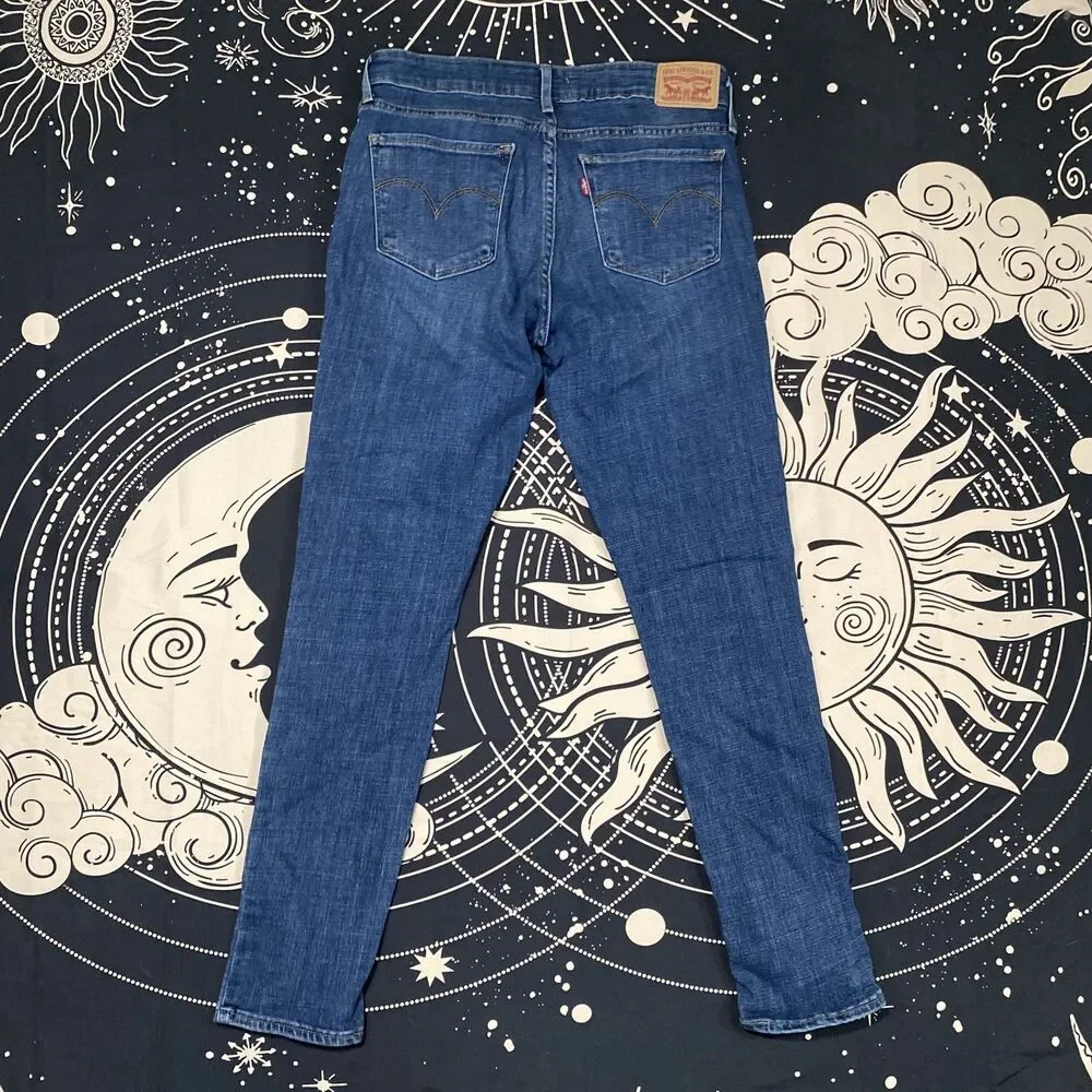 Levis 711 Skinny Denim Jeans Womens 29 Casual Preppy Western Streetwear - Picture 3 of 7